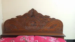 Used Double Bed + Study Table for Sale