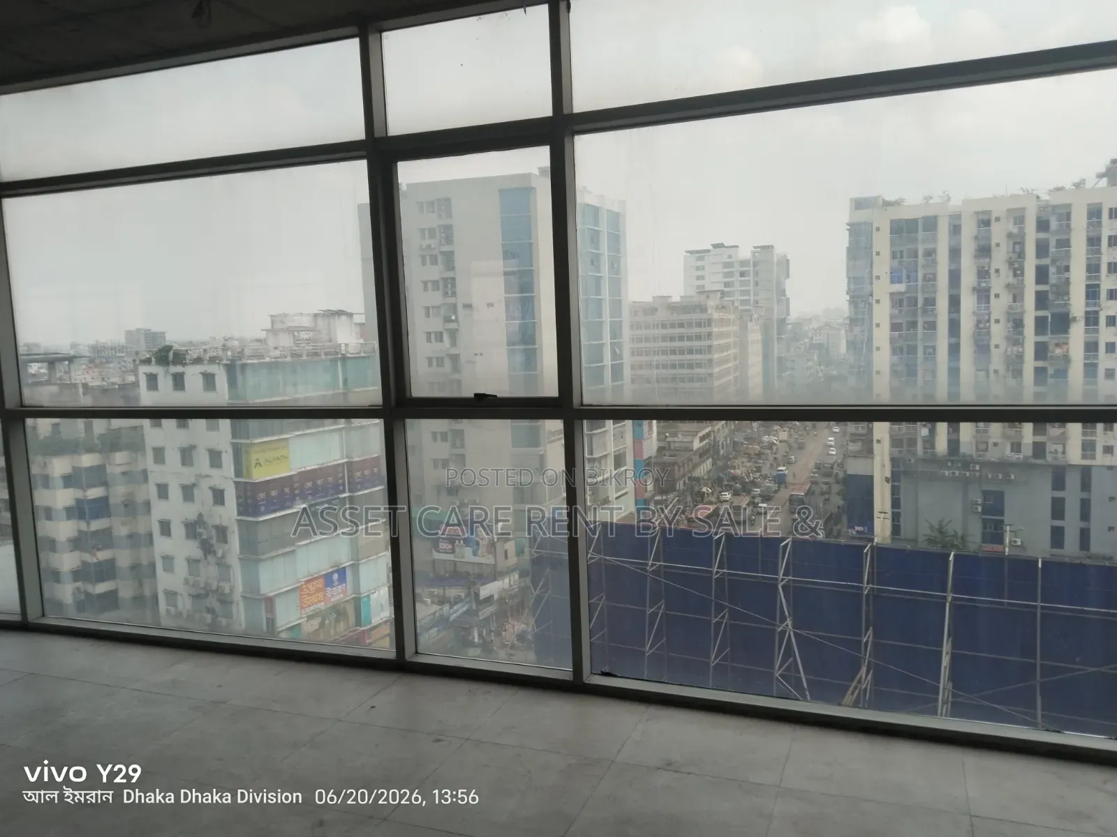 ৪২০০-বর্গফুট বাণিজ্যিক স্পেস ভাড়া # বাড্ডা লিংক রোড