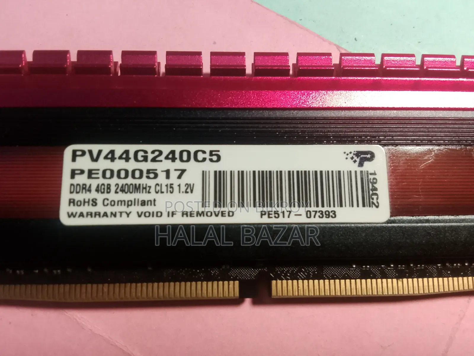 Patriot Viper 4GB DDR4 2400MHz RAM | PV44G240C5 | Desktop PC