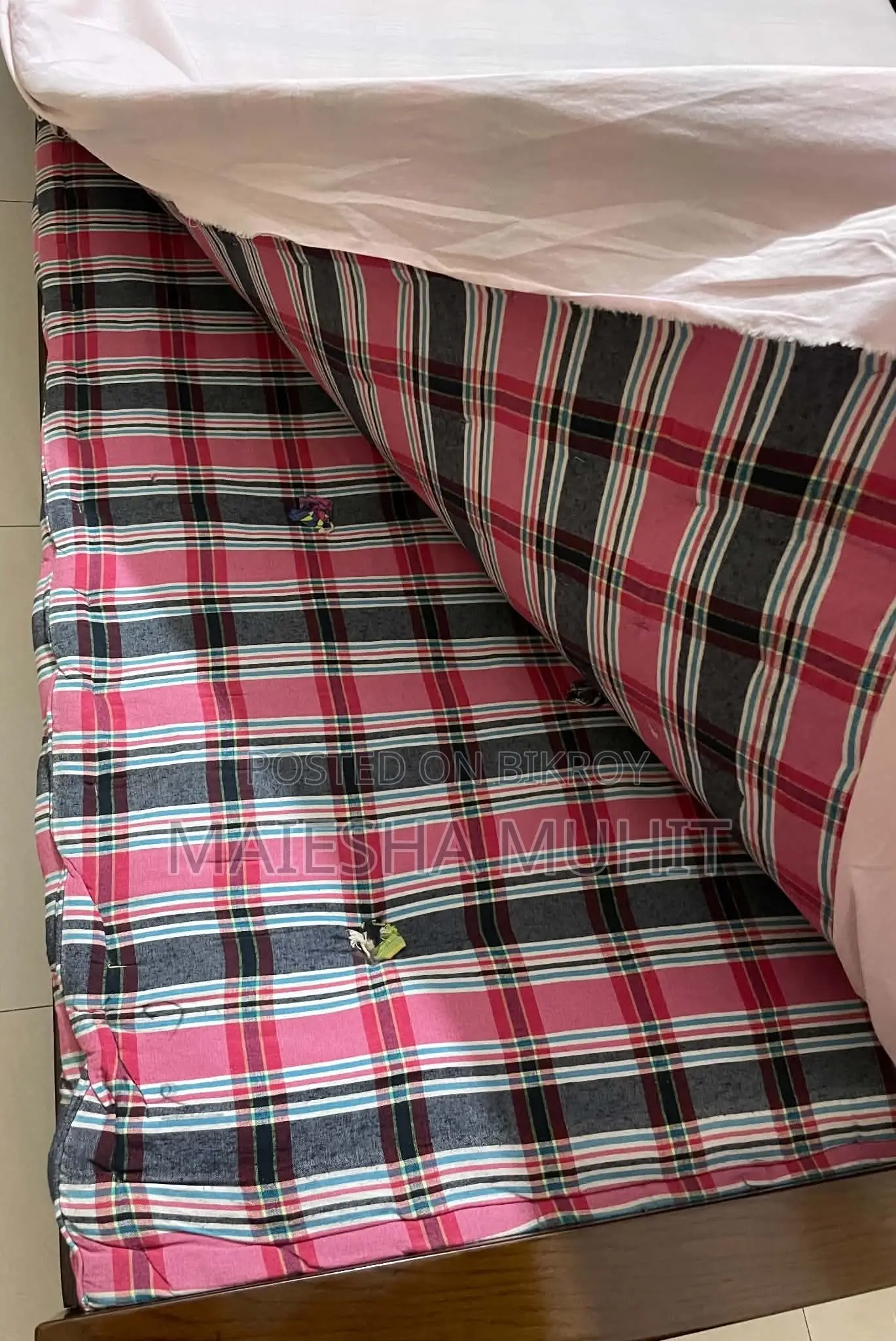 Malaysian Wooden Bed — Brand New, Almost Like New