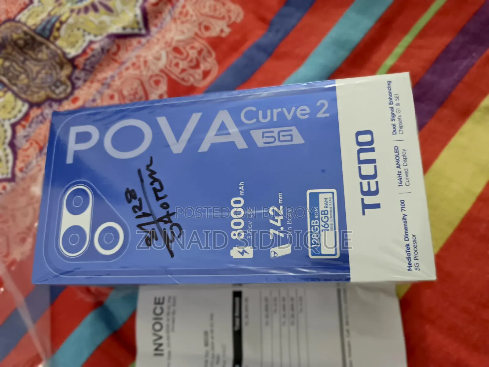 New Tecno Pova Curve 2 5G 128 GB Silver