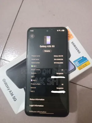 স্যামসাং গ্যালাক্সি এ৩৬ ১২৮ জিবি ব্ল্যাক