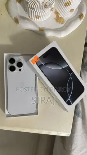 নিউ অ্যাপল আইফোন ১৬ প্রো ১২৮ জিবি হোয়াইট