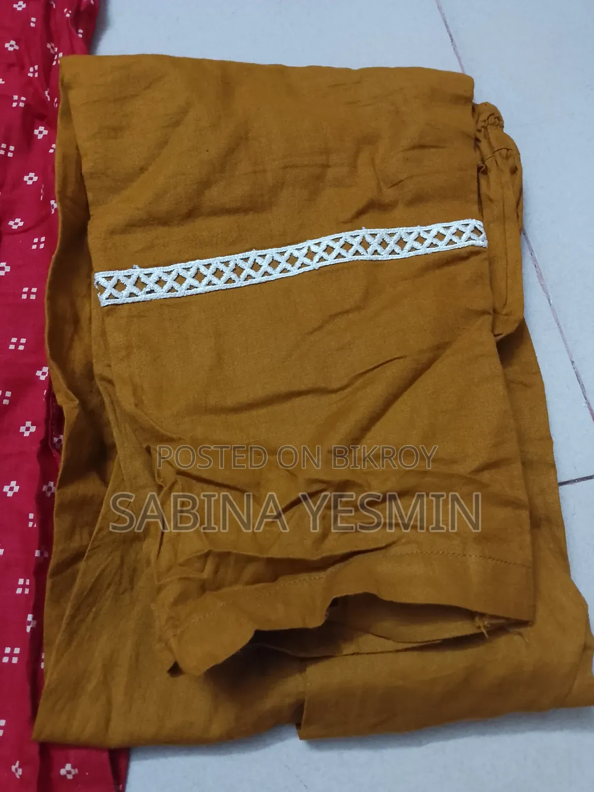 প্রিমিয়াম লাল ও বাসন্তী কম্বো কটন ২-পিস (একদম অব্যবহৃত/নতুন)
