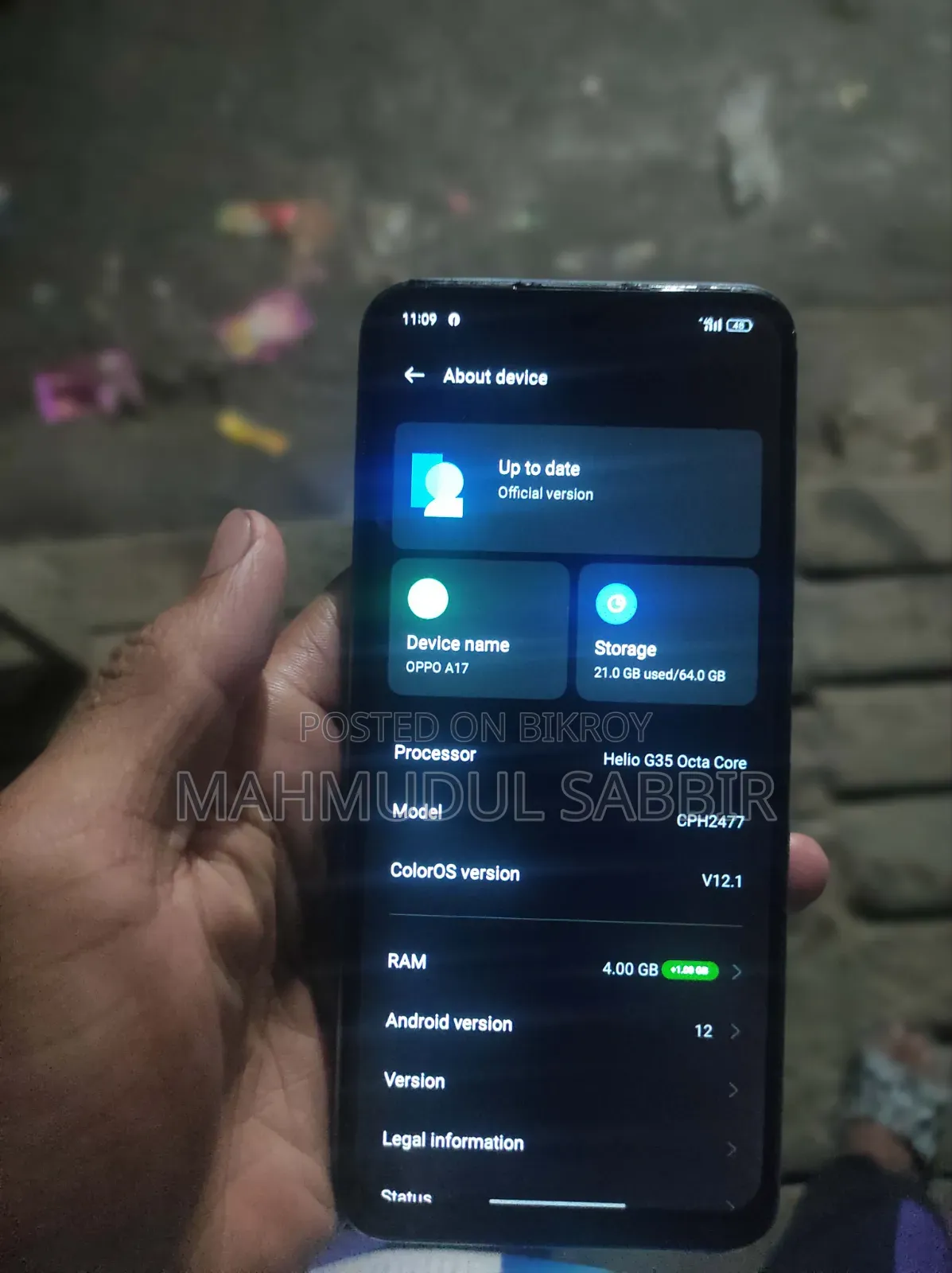 Oppo A17 64 GB Blue