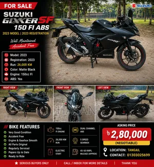 Suzuki Gixxer SF 2023 Black