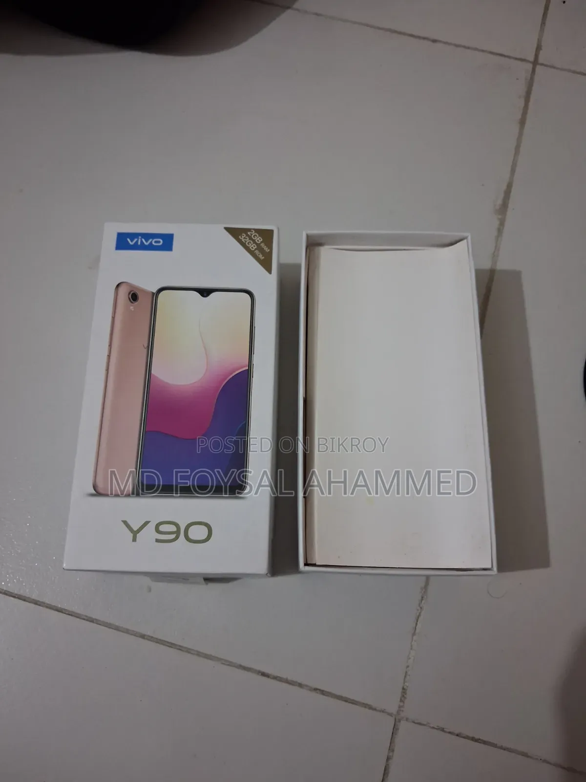 ভিভো ওয়াই৯০ ৩২ জিবি রোজ গোল্ড