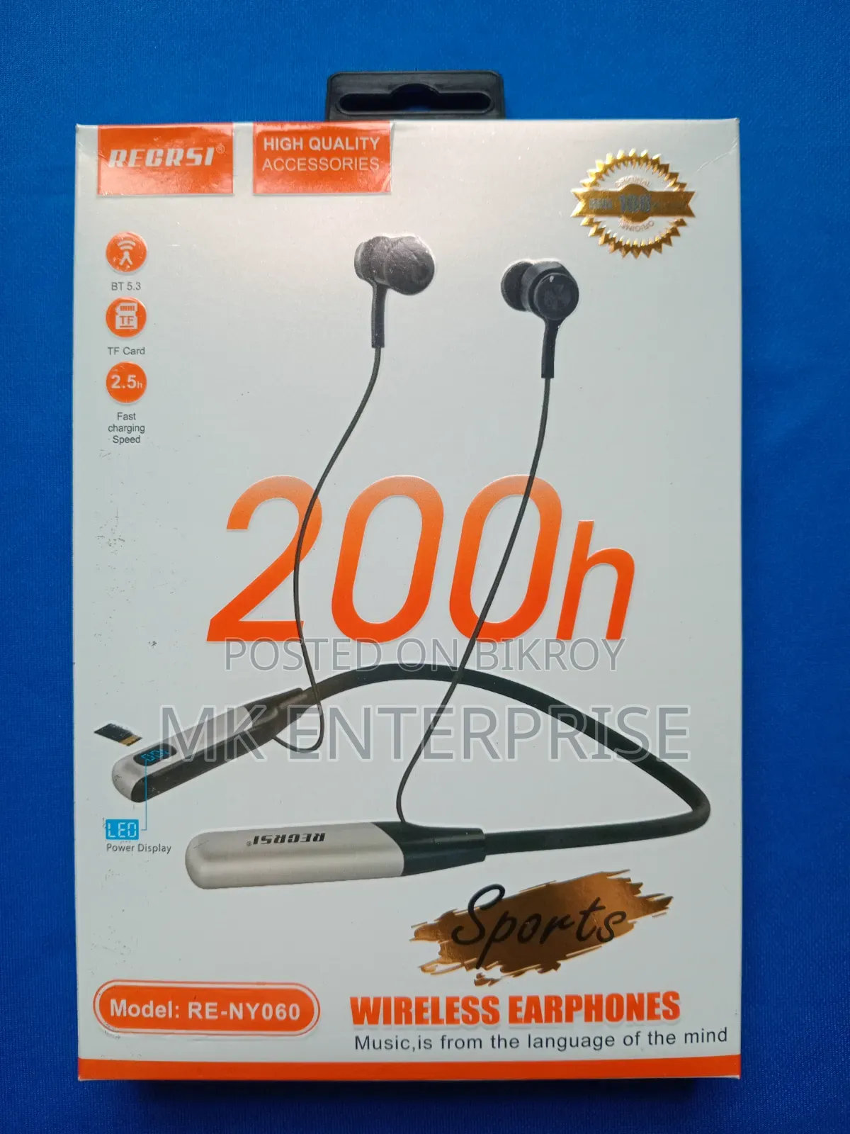 ⭐ Recrsi 200h Neckband | 200 Hours Neckband | Bluetooth Headphone