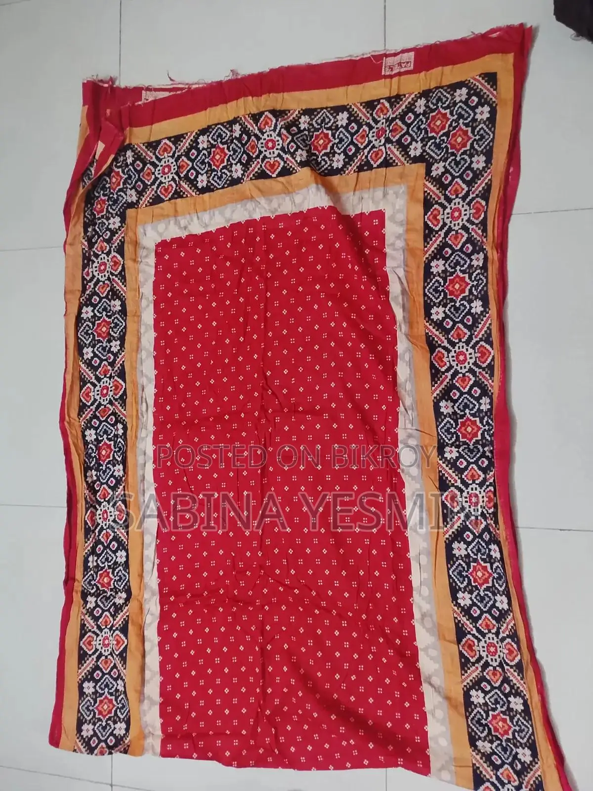 Trendy Palazzo Sleeve Cotton Kamiz and Matching Orna Set
