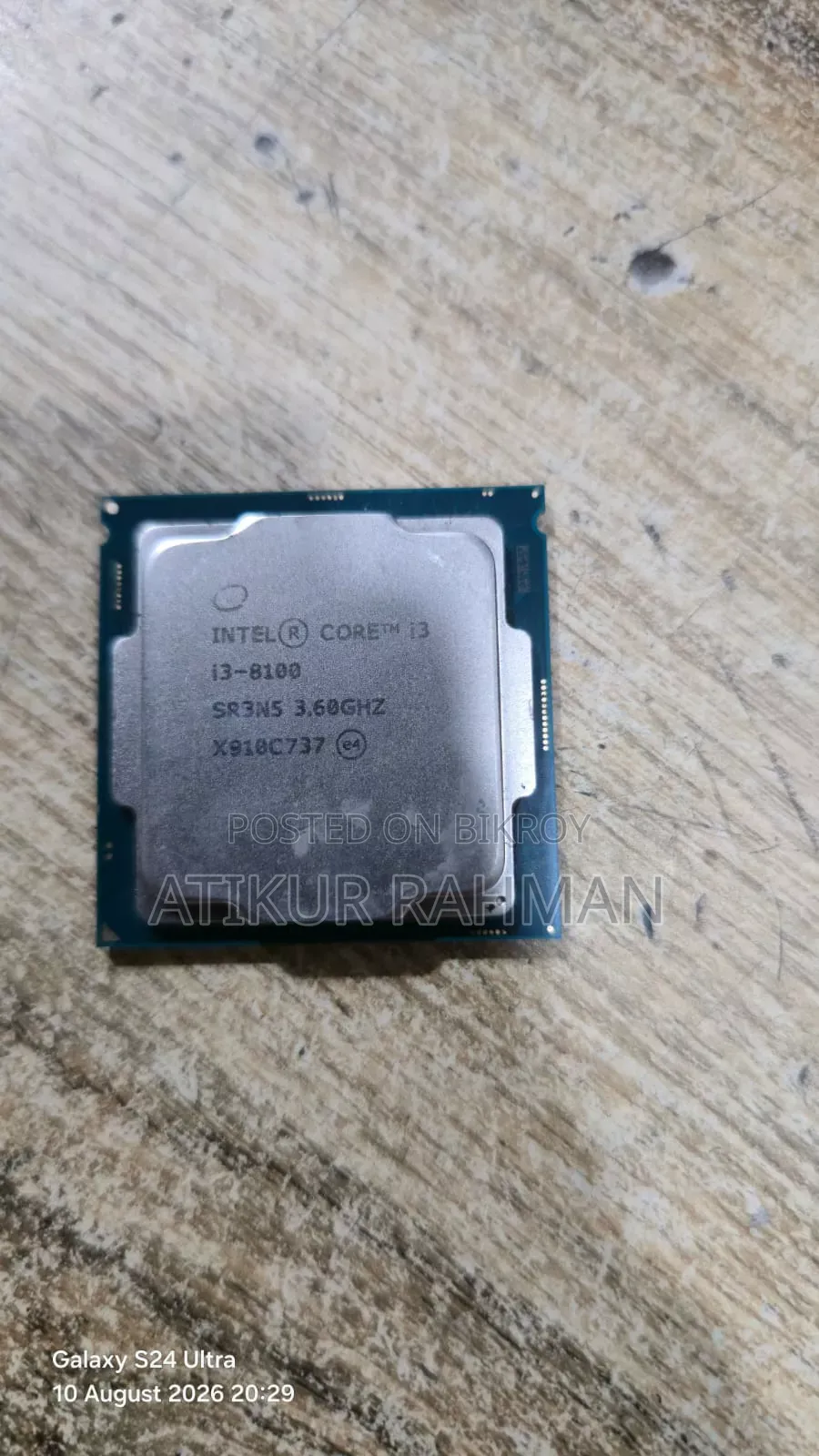 Intel Core I3-8100 - 8th Gen Processor -