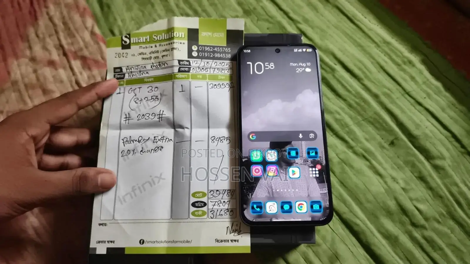 Infinix GT 30 5G 256 GB Green