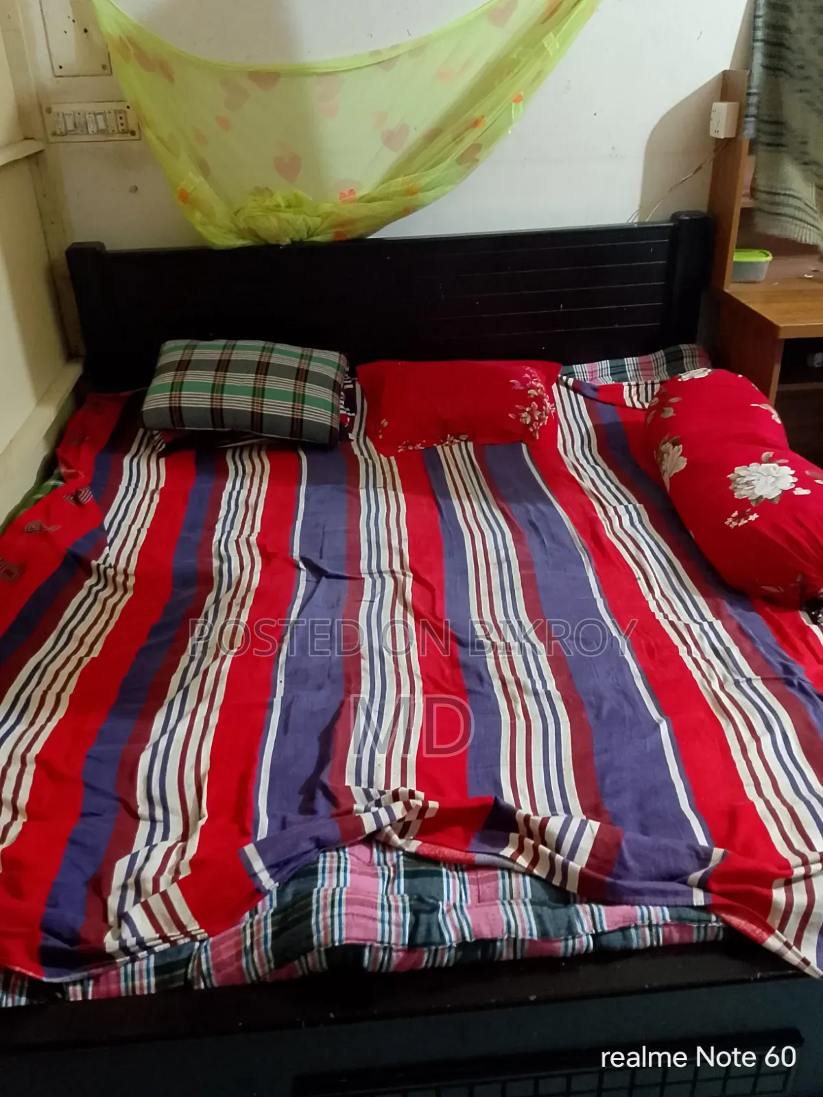 খাট। মালেশিয়ান উড কাঠের খাট। ৬ ফিট ৭ ফিট