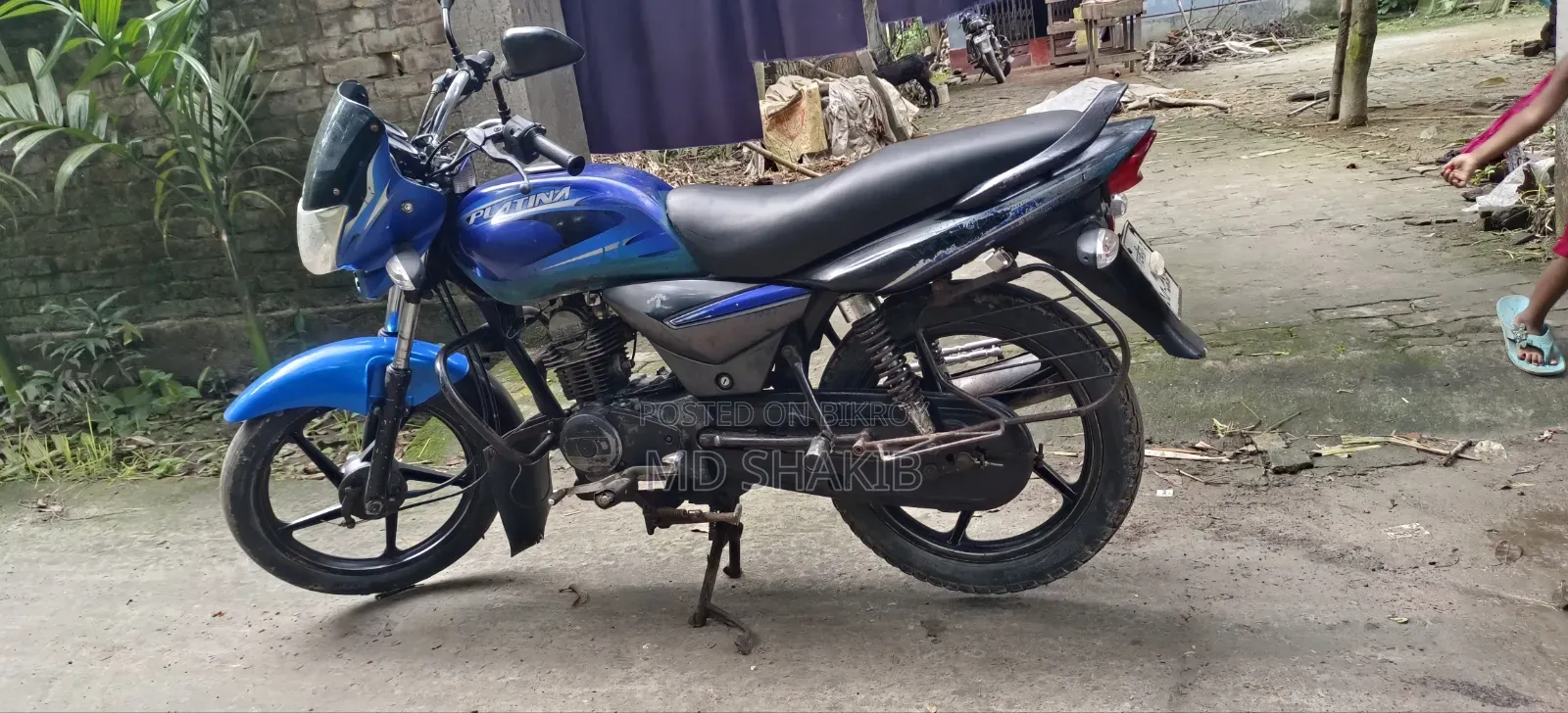 Bajaj Platina 100 2015 Blue