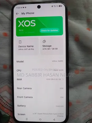 New Infinix Hot 60 Pro 128 GB Black
