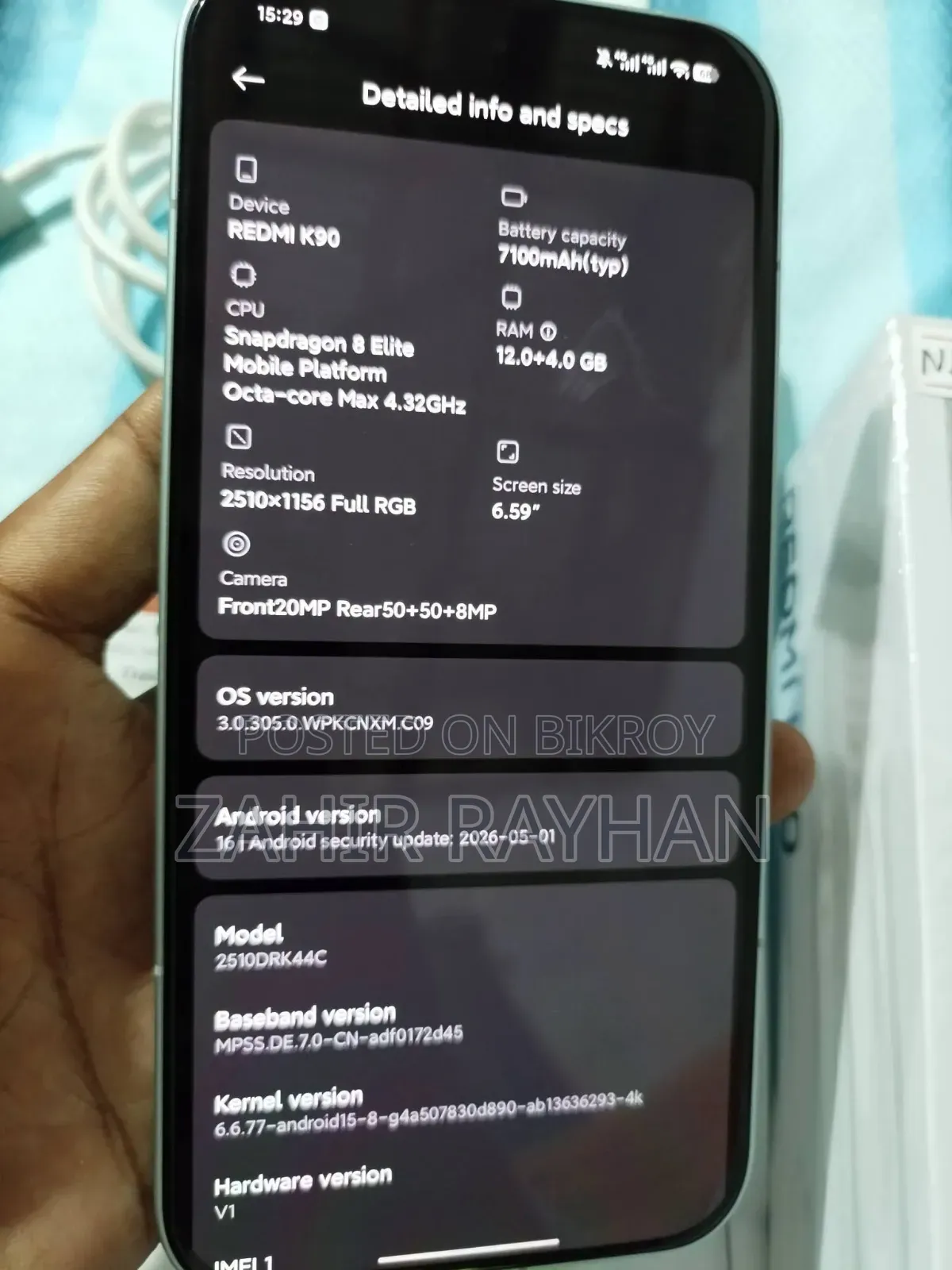 Xiaomi Redmi K90 256 GB Blue