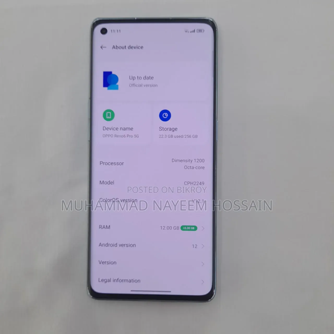 Oppo Reno6 Pro 5G 256 GB White