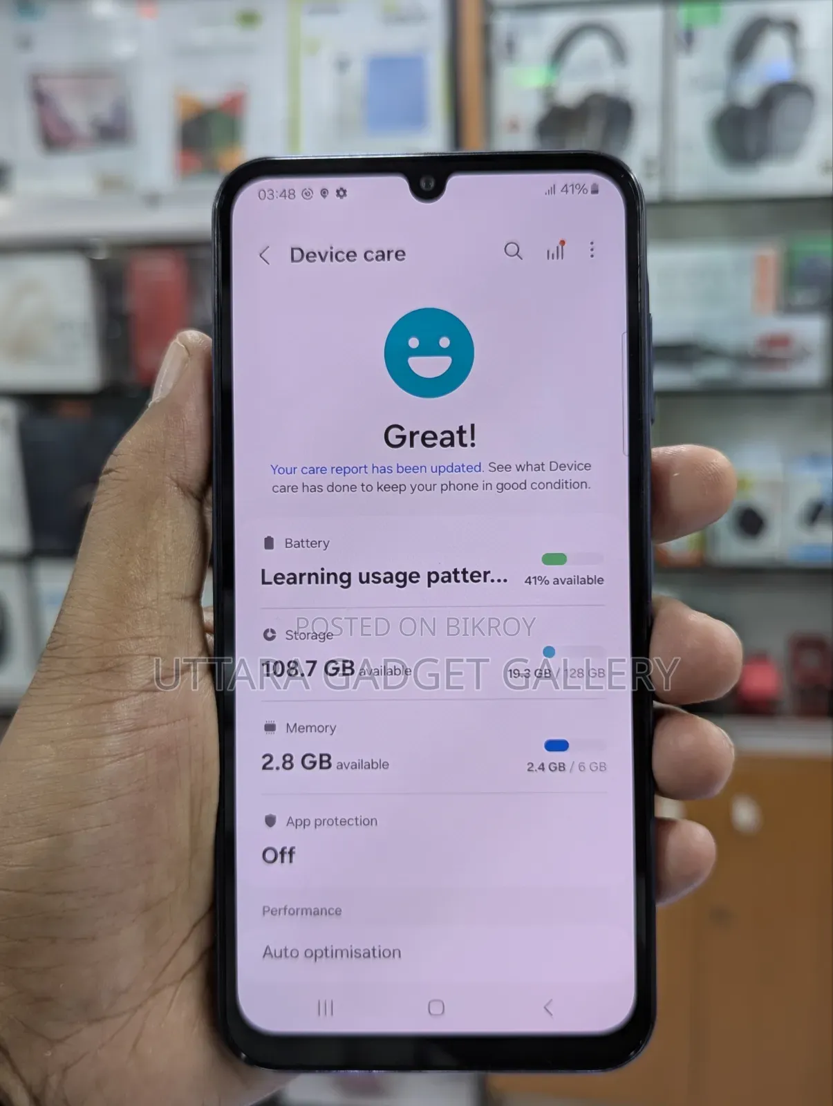 স্যামসাং গ্যালাক্সি এ২৫ ১২৮ জিবি ব্ল্যাক