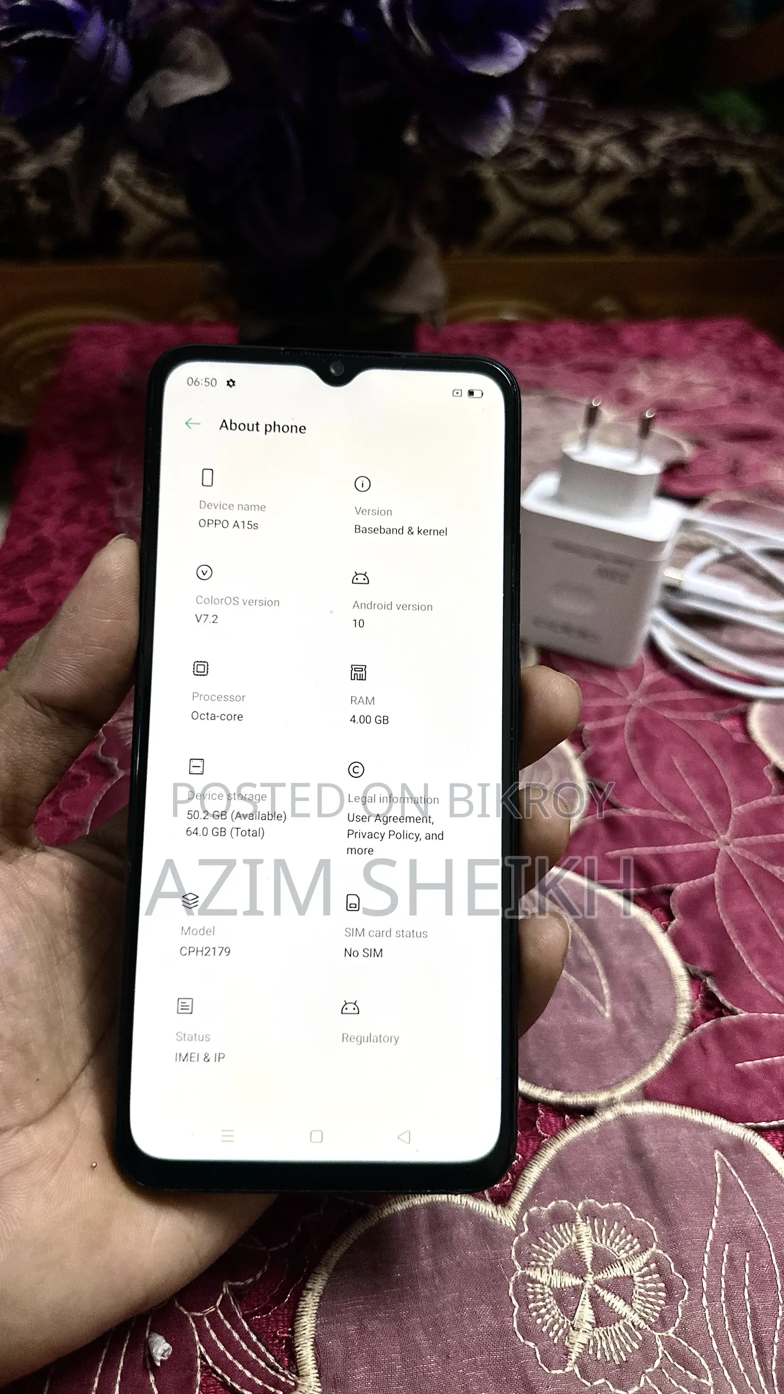 Oppo A15s 64 GB Black
