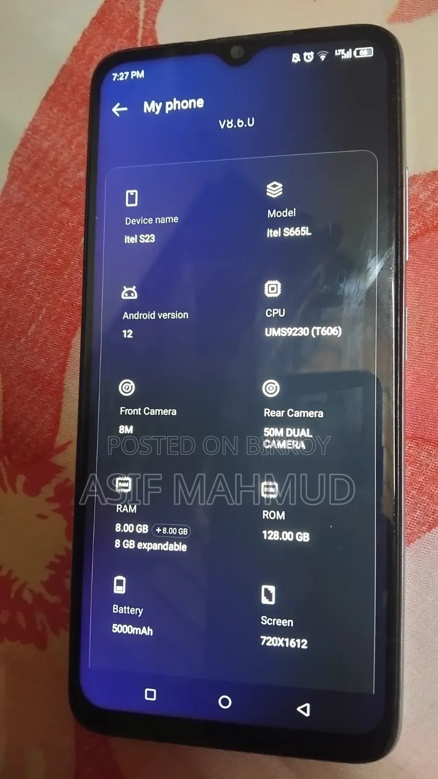 Itel S23 128 GB White