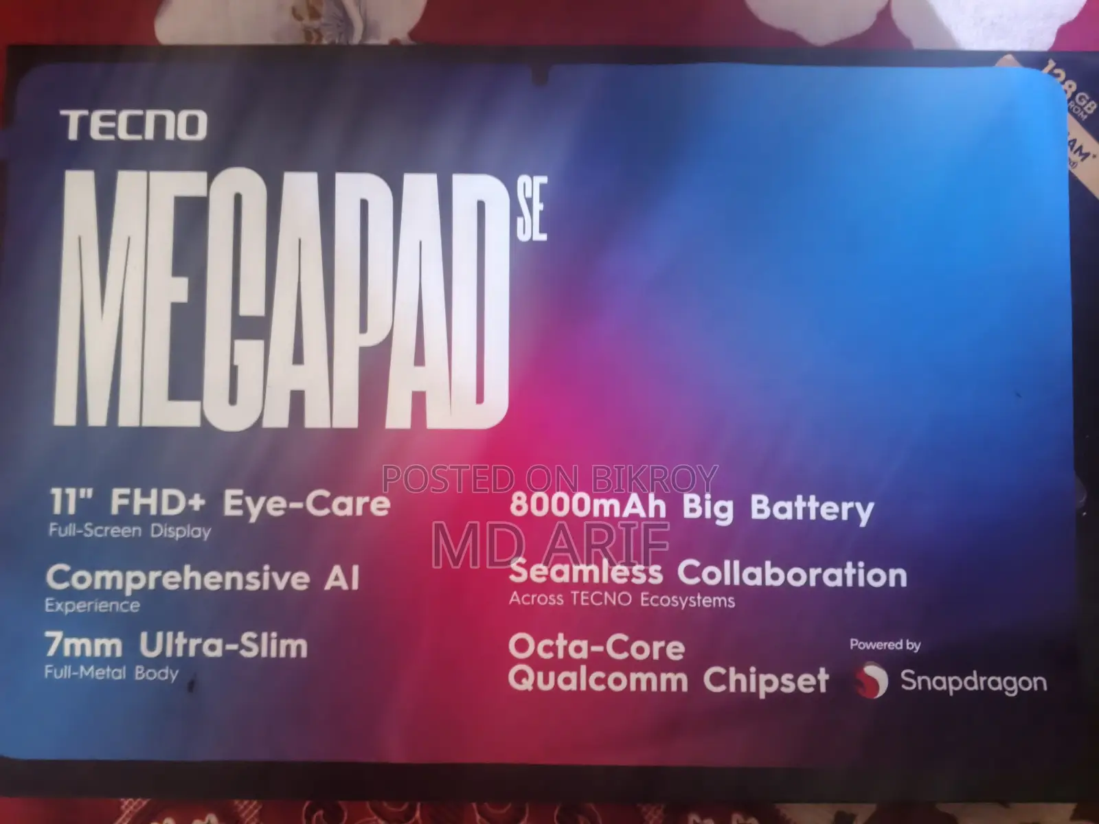 Tecno Megapad SE 128 GB Silver