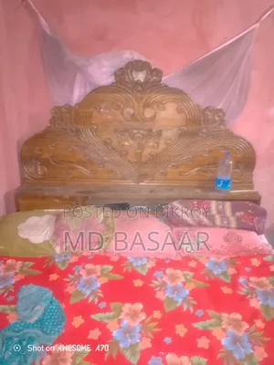 কাঠের খাট ২ টি
