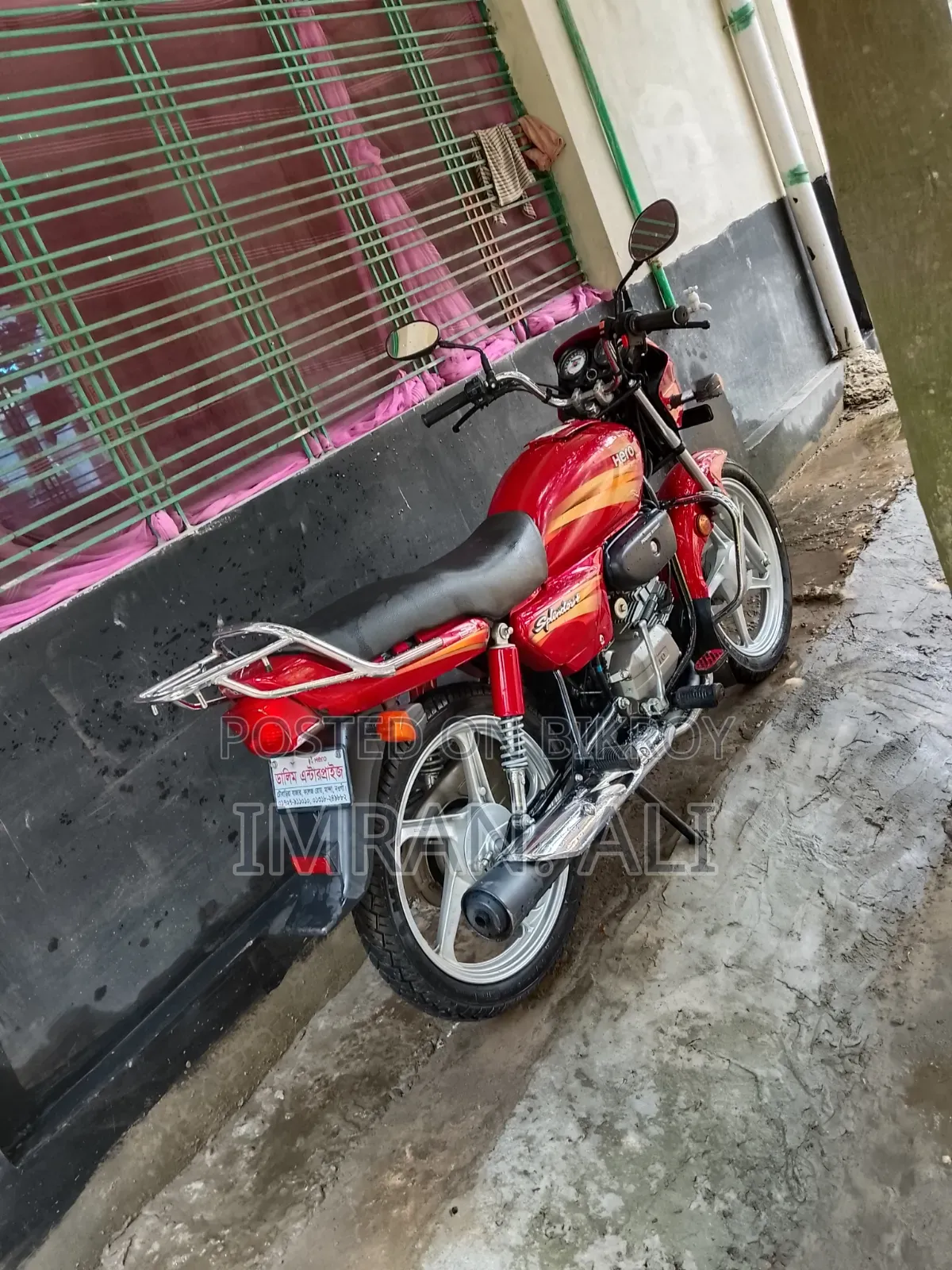নতুন হিরো স্প্লেন্ডার প্লাস আইবিএস আই৩এস ২০২৫ লাল