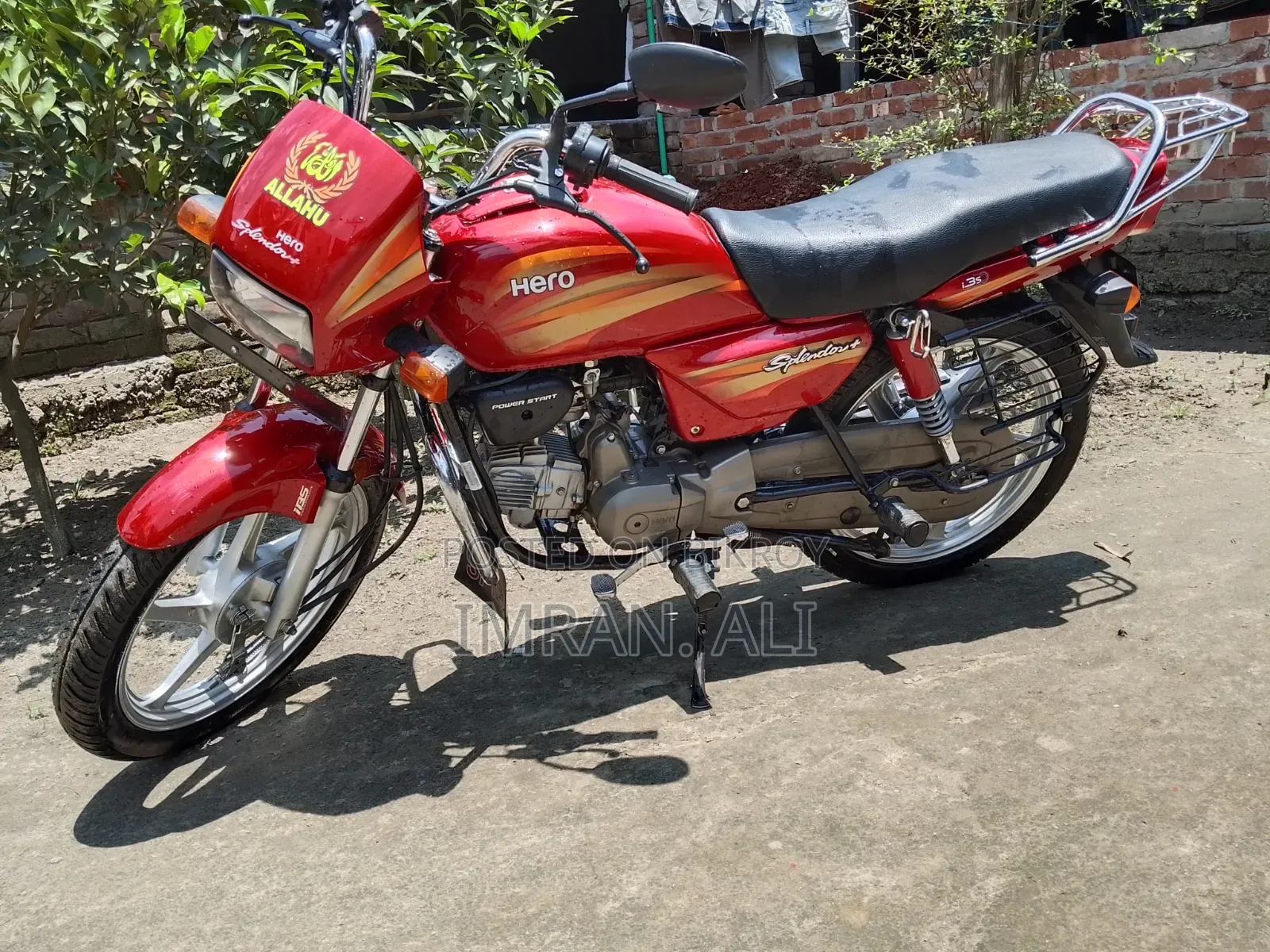 নতুন হিরো স্প্লেন্ডার প্লাস আইবিএস আই৩এস ২০২৫ লাল