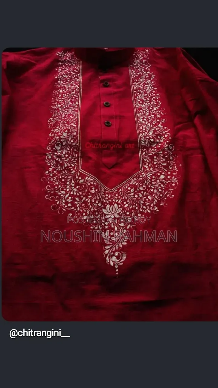 হাতে নকশা করা পাঞ্জাবি শাড়ি ও অন্যান্য কাপড়