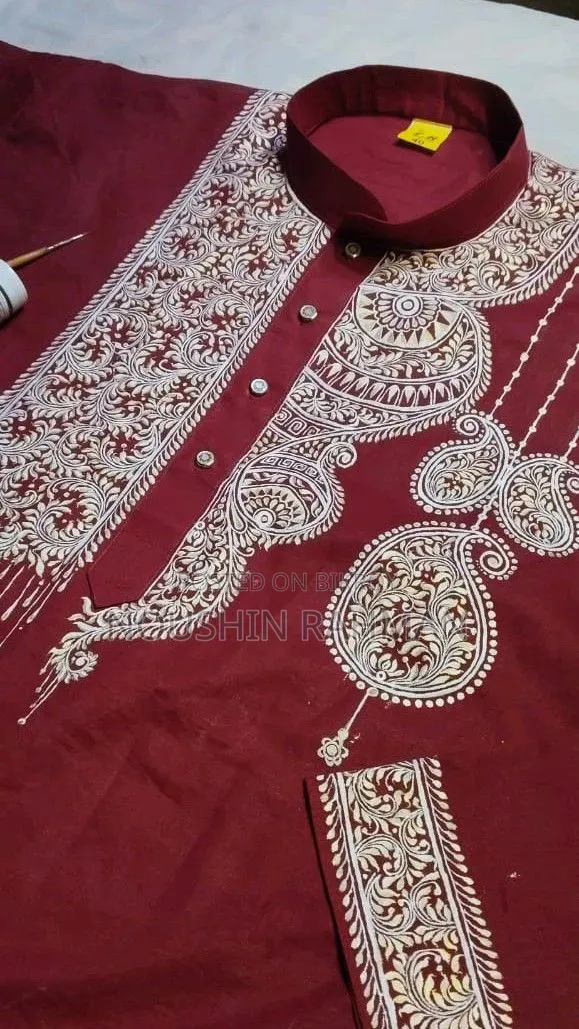 হাতে নকশা করা পাঞ্জাবি শাড়ি ও অন্যান্য কাপড়