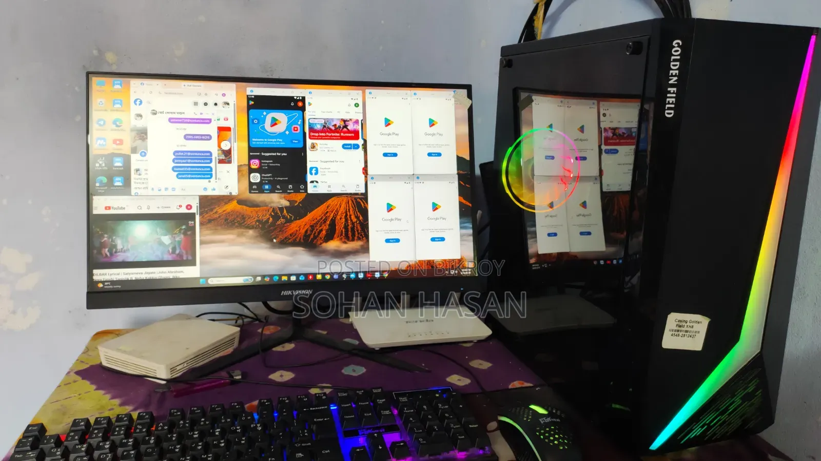 Desktop Computer Asus 16GB AMD Ryzen 5 SSD 256GB