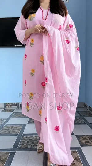 এক্সক্লুসিভ গারারা ড্রেস | প্রিমিয়াম কটন এমব্রয়ডারি | এস–ডাবলুএক্সএল