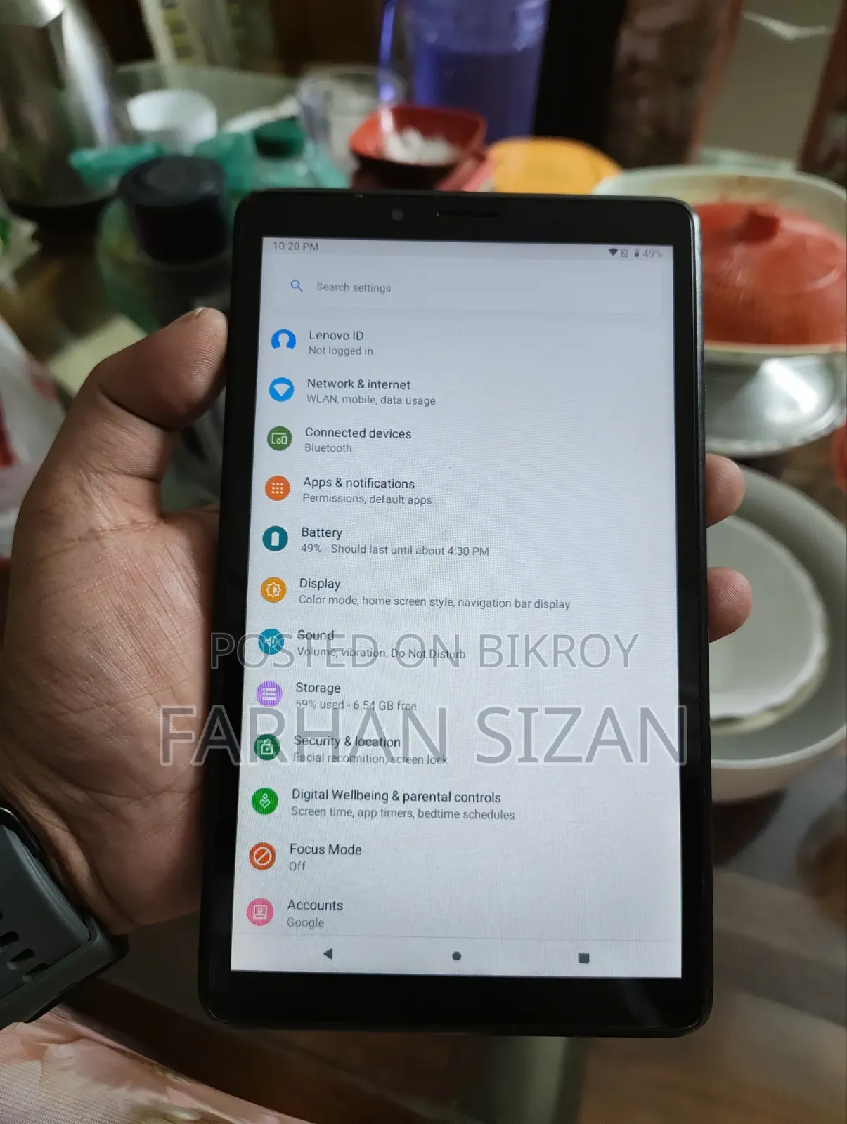 Lenovo Tab 32 GB Silver