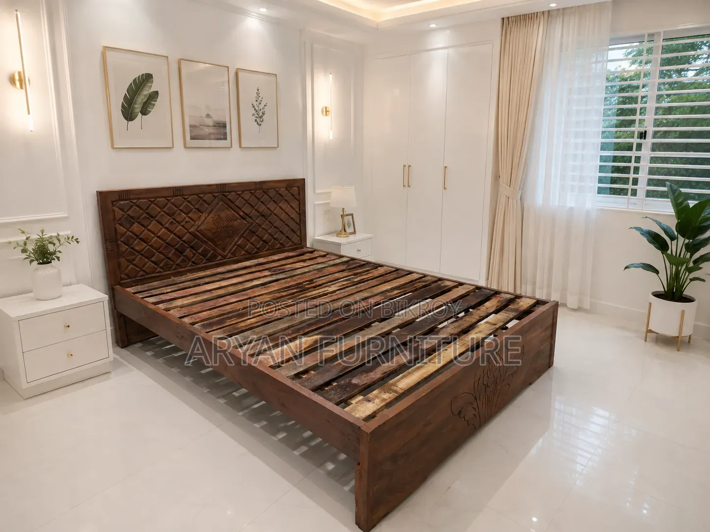 Fixed Price New Solid Wood Khat Free Delivery No Advance