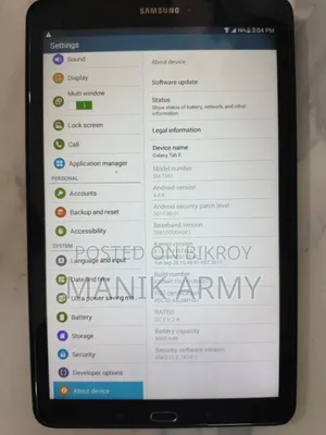 Samsung Galaxy Tab E 8.0 8 GB Black