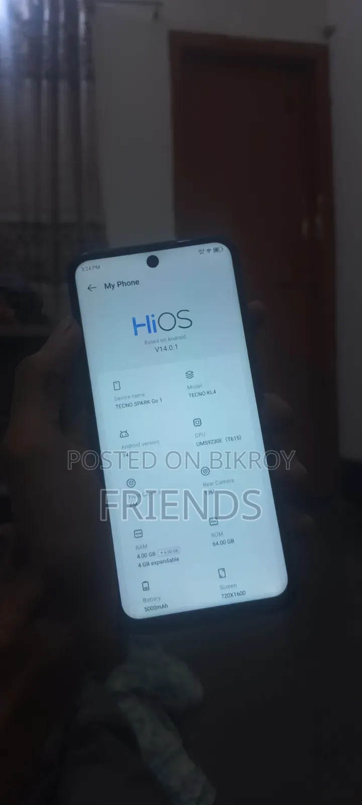 টেকনো স্পার্ক গো ৬৪ জিবি ব্ল্যাক