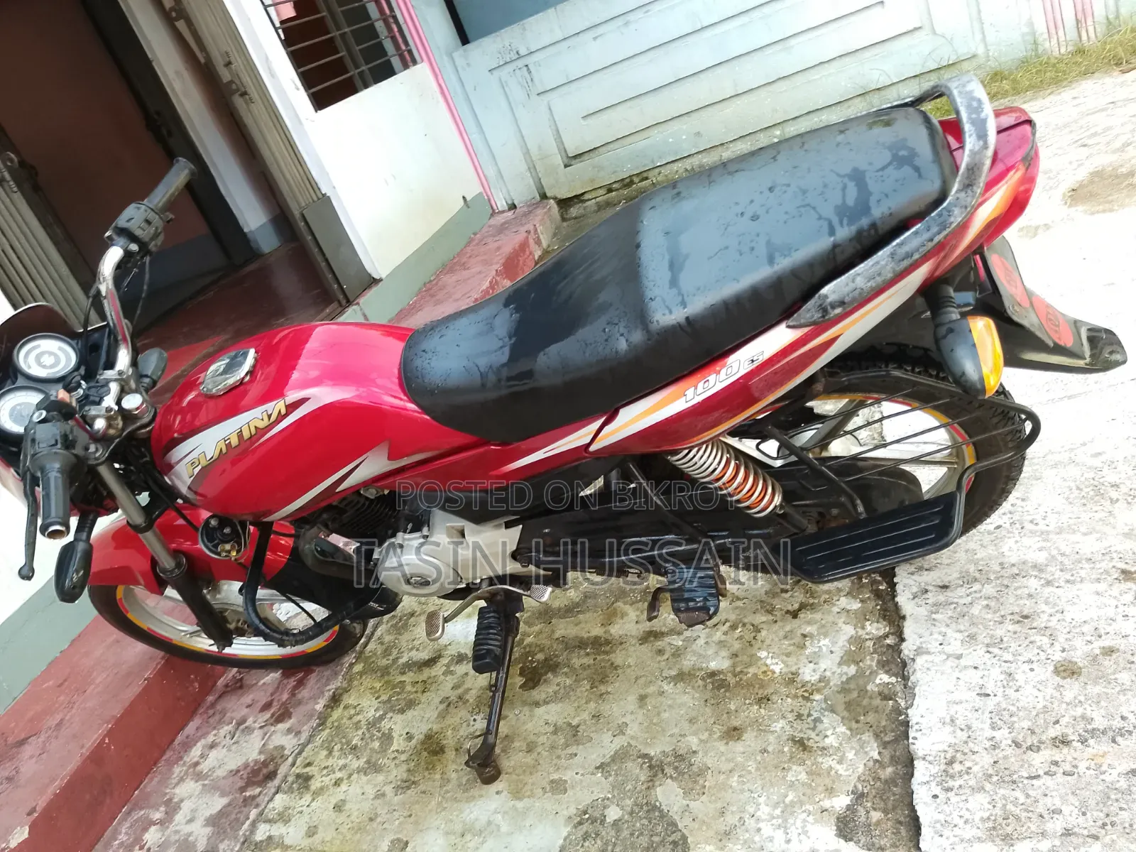 বাজাজ প্লাটিনা ১০০ ২০১৯ রেড